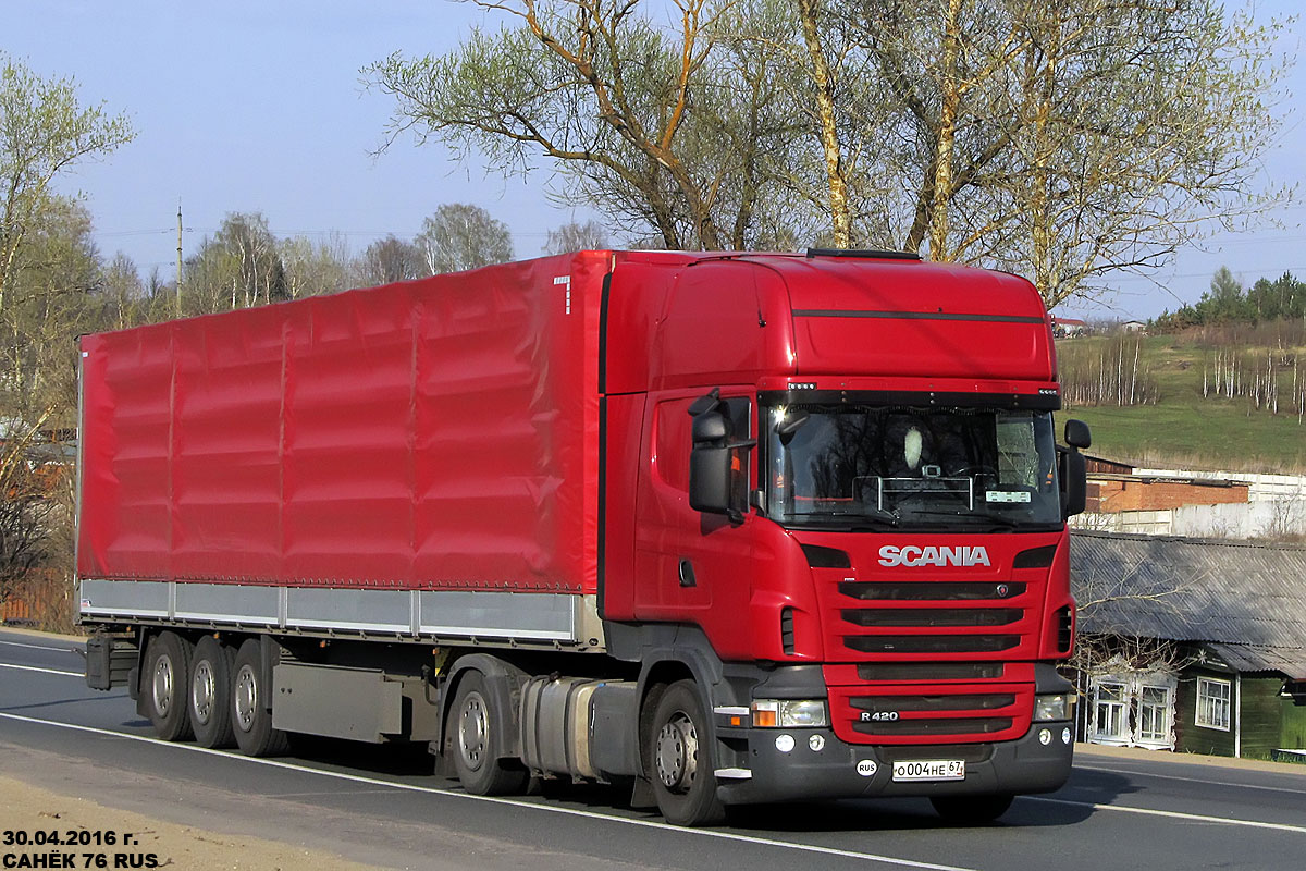 Смоленская область, № О 004 НЕ 67 — Scania ('2009) R420