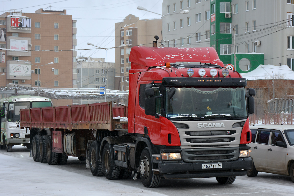 Саха (Якутия), № А 637 ТТ 14 — Scania ('2009, общая модель)