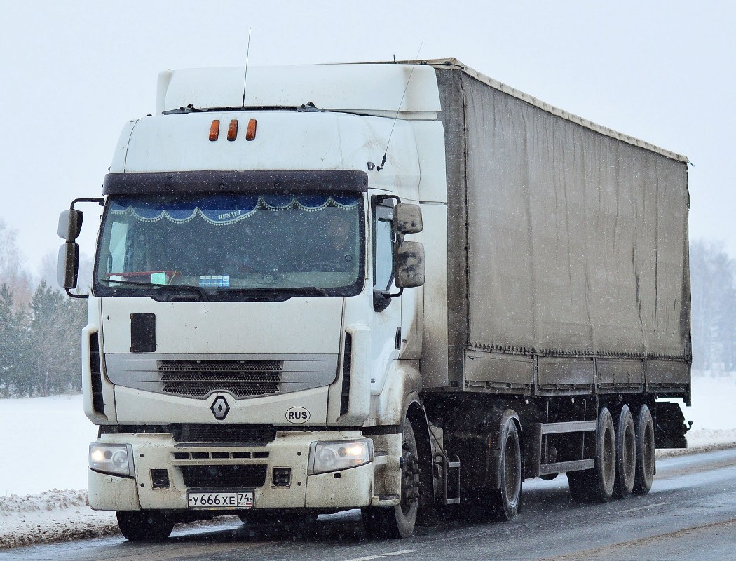 Челябинская область, № У 666 ХЕ 74 — Renault Premium ('2006)