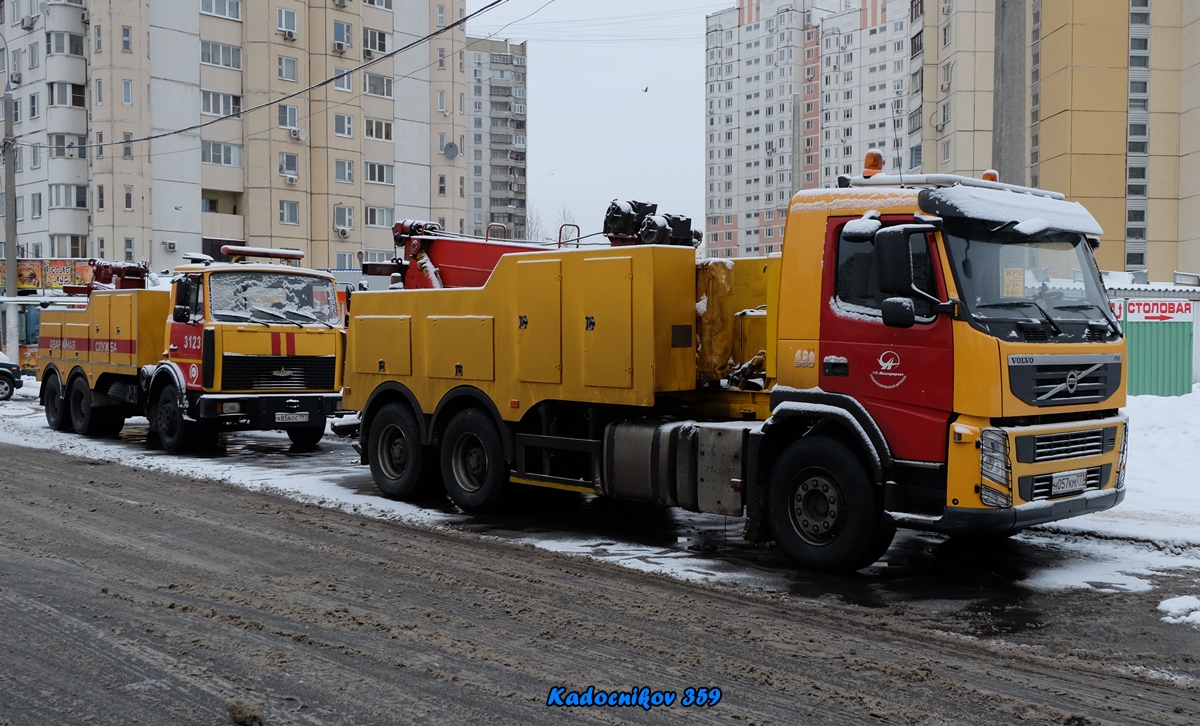 Москва, № 3123 — МАЗ-6303A5; Москва, № 397 — Volvo ('2010) FM.350 [X9P]