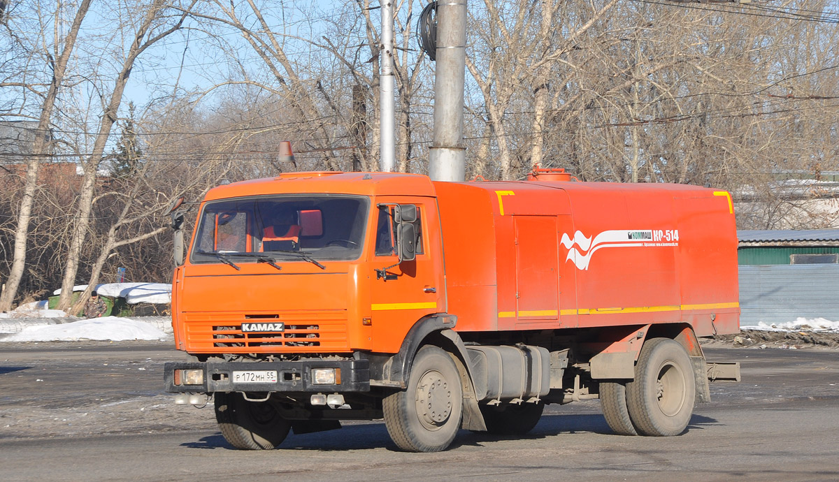 Омская область, № Р 172 МН 55 — КамАЗ-43253 (общая модель)