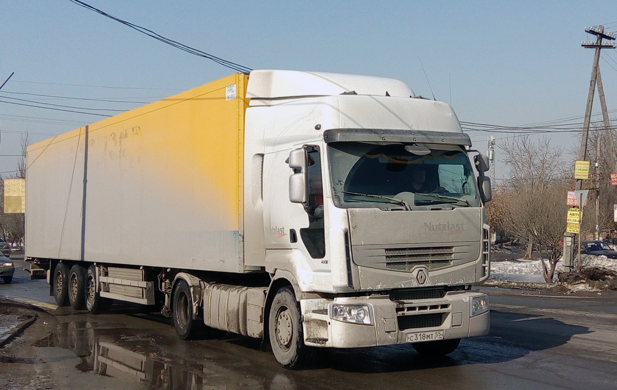 Омская область, № С 318 МТ 55 — Renault Premium ('2006)