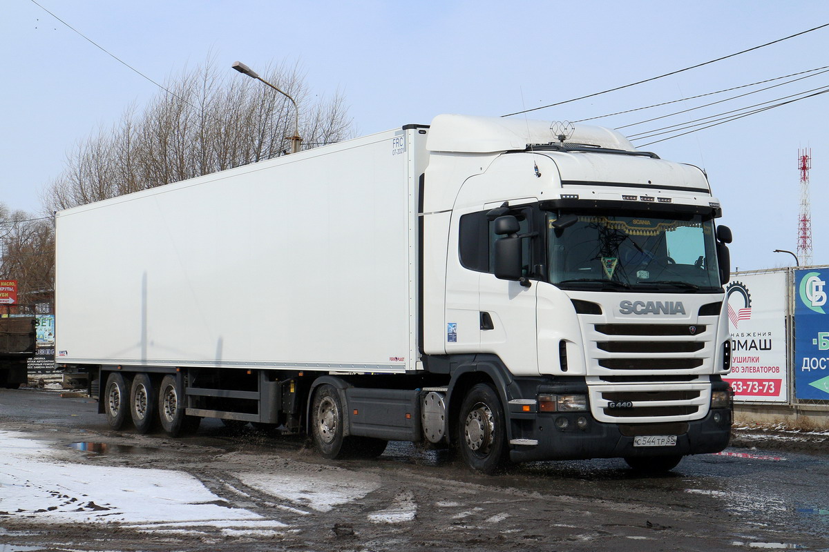 Омская область, № С 544 ТР 55 — Scania ('2009) G440