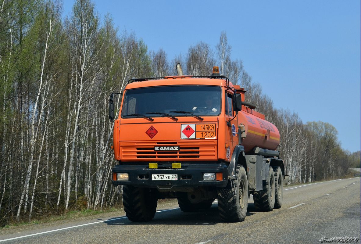Хабаровский край, № А 753 ХК 27 — КамАЗ-43118 (общая модель)