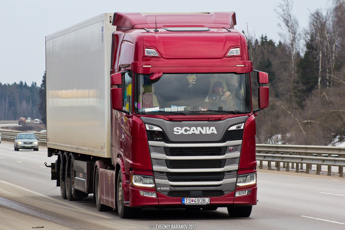 Словакия, № TS-493BJ — Scania ('2016) R500