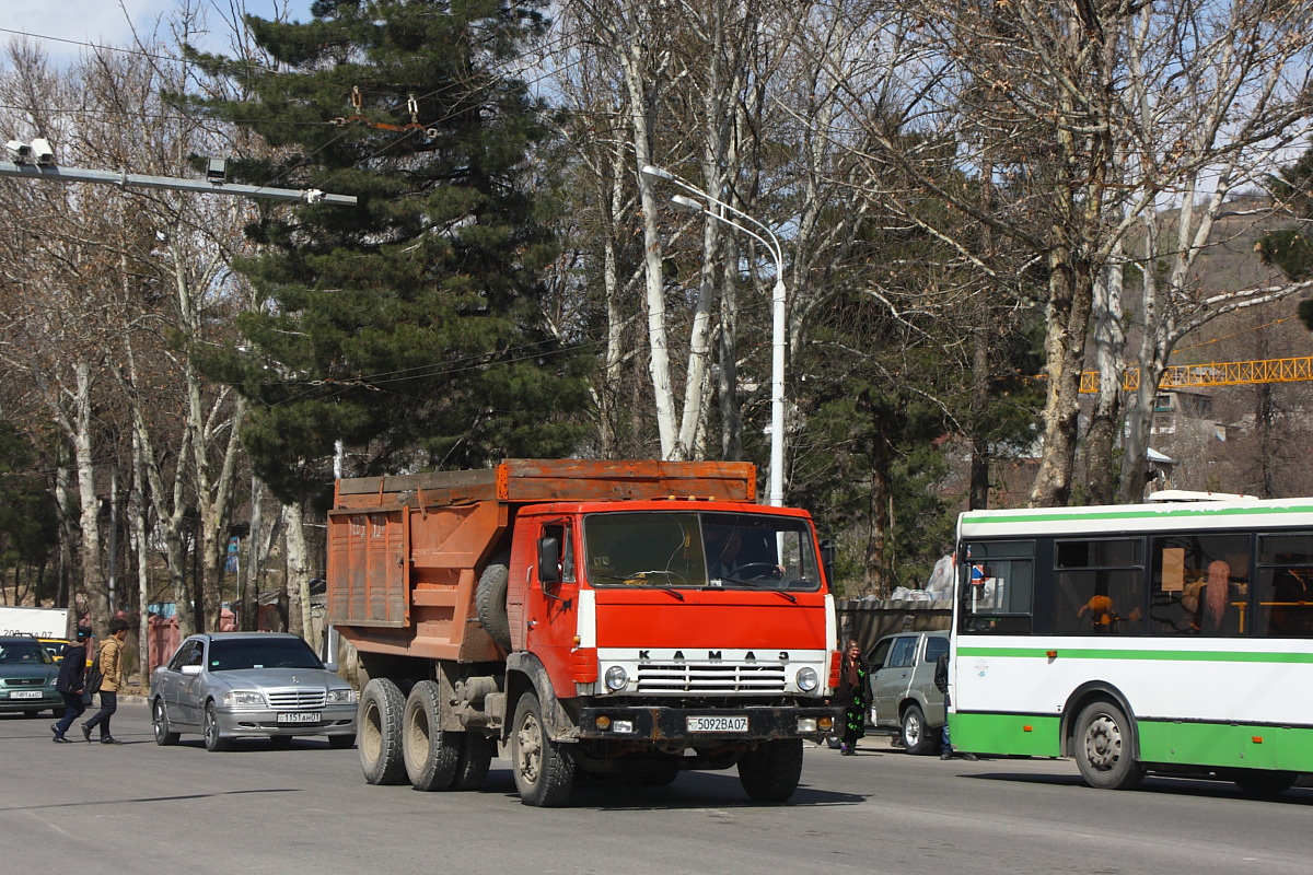 Таджикистан, № 5092 ВА 07 — КамАЗ-55111 (общая модель)