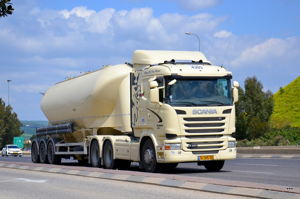 Израиль, № 14-305-58 — Scania ('2013) R450
