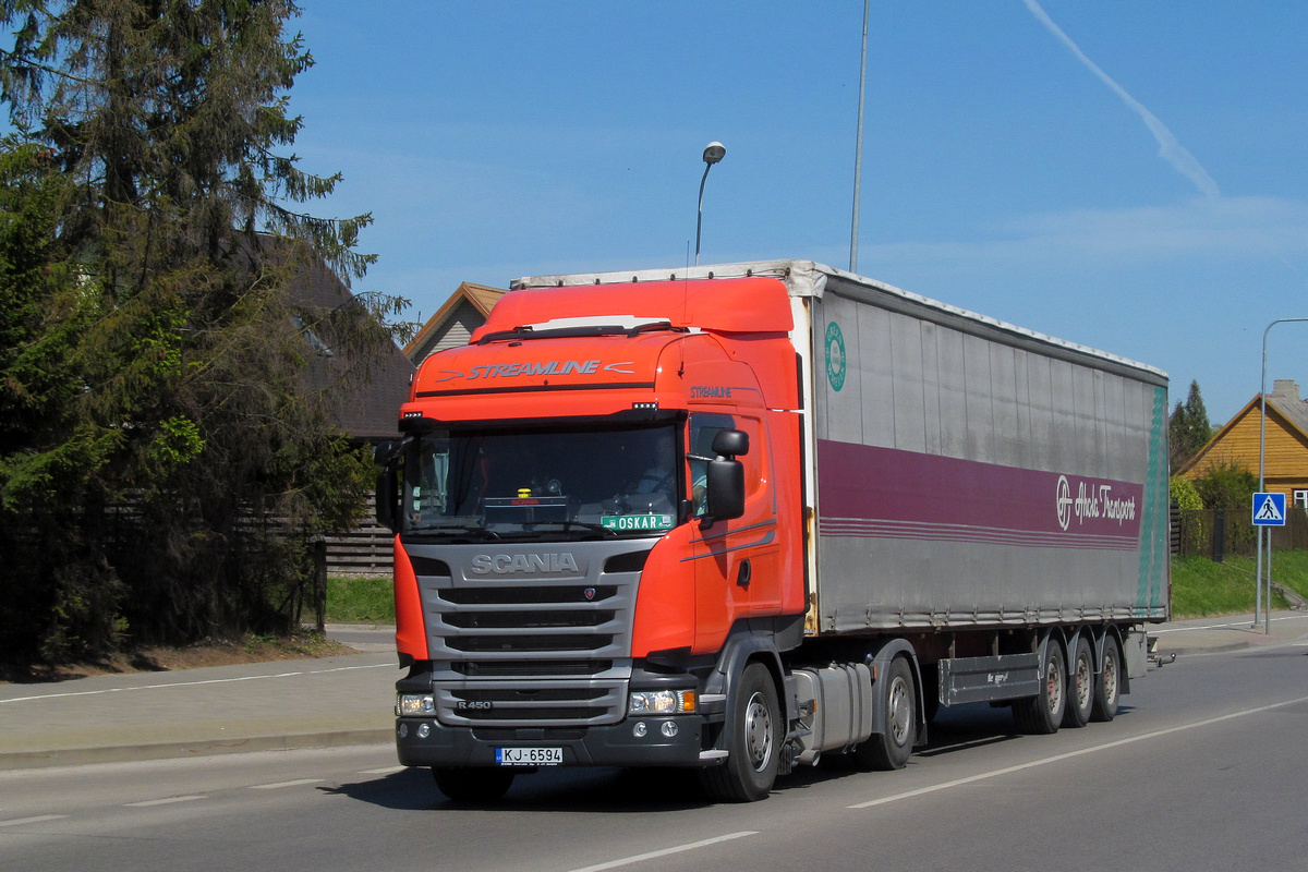 Латвия, № KJ-6594 — Scania ('2013) R450