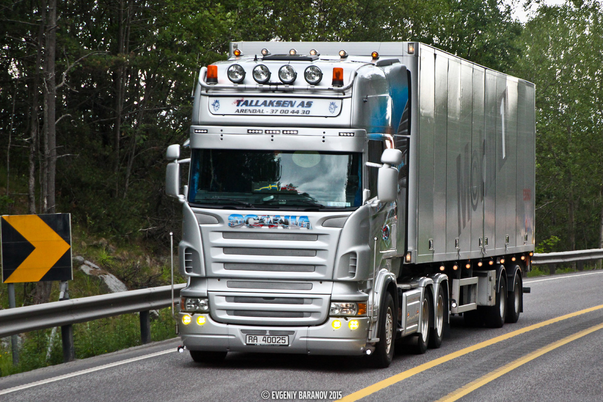 Норвегия, № RA 40025 — Scania ('2004) R580