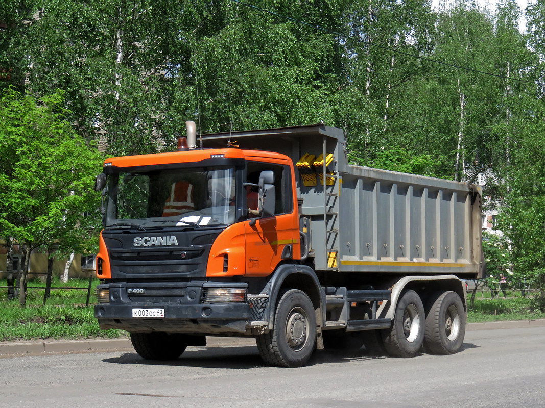Кировская область, № К 003 ОС 43 — Scania ('2011) P400
