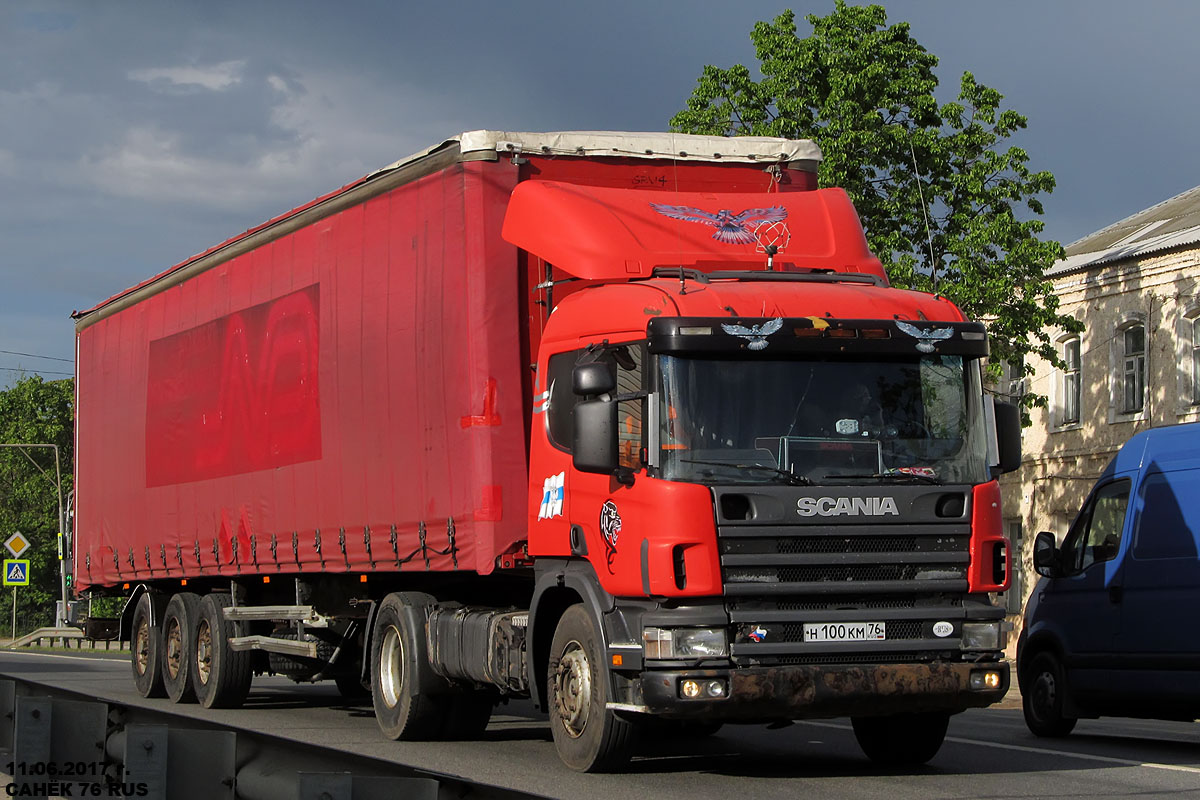 Ярославская область, № Н 100 КМ 76 — Scania ('1996) P114G