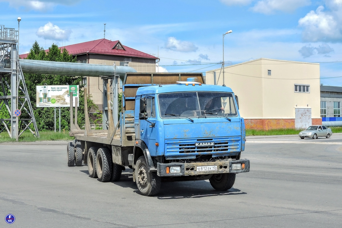 Курганская область, № Е 812 ЕК 45 — КамАЗ-53215 (общая модель)
