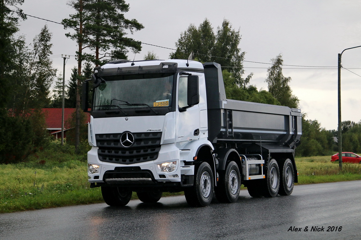 Финляндия, № J-500 — Mercedes-Benz Arocs (общ.м)