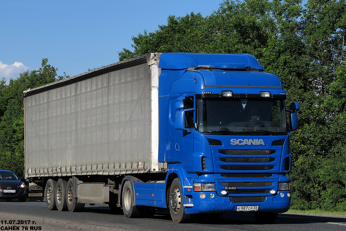Вологодская область, № Е 987 СР 35 — Scania ('2009) R440