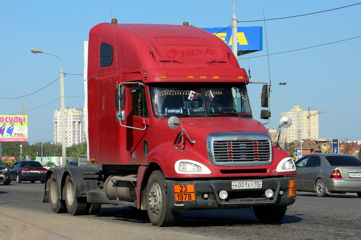 Омская область, № Н 001 ЕТ 55 — Freightliner Columbia