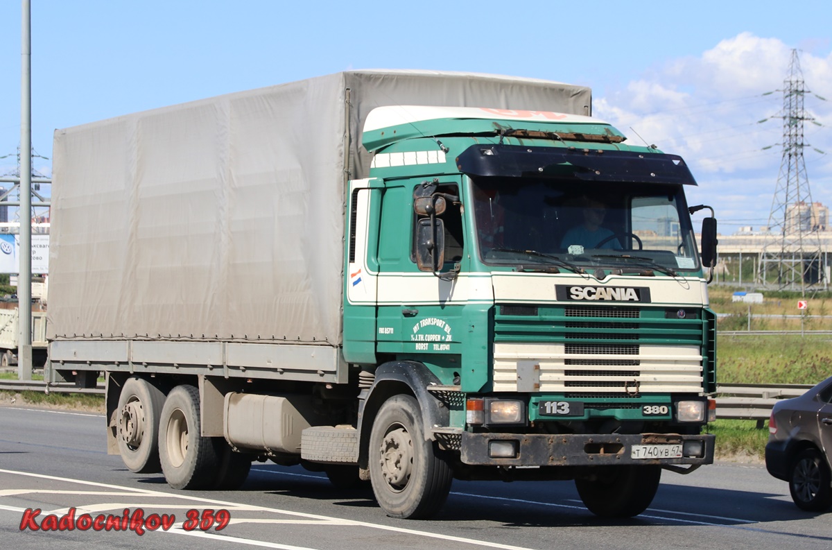Ленинградская область, № Т 740 УВ 47 — Scania (II) R113M
