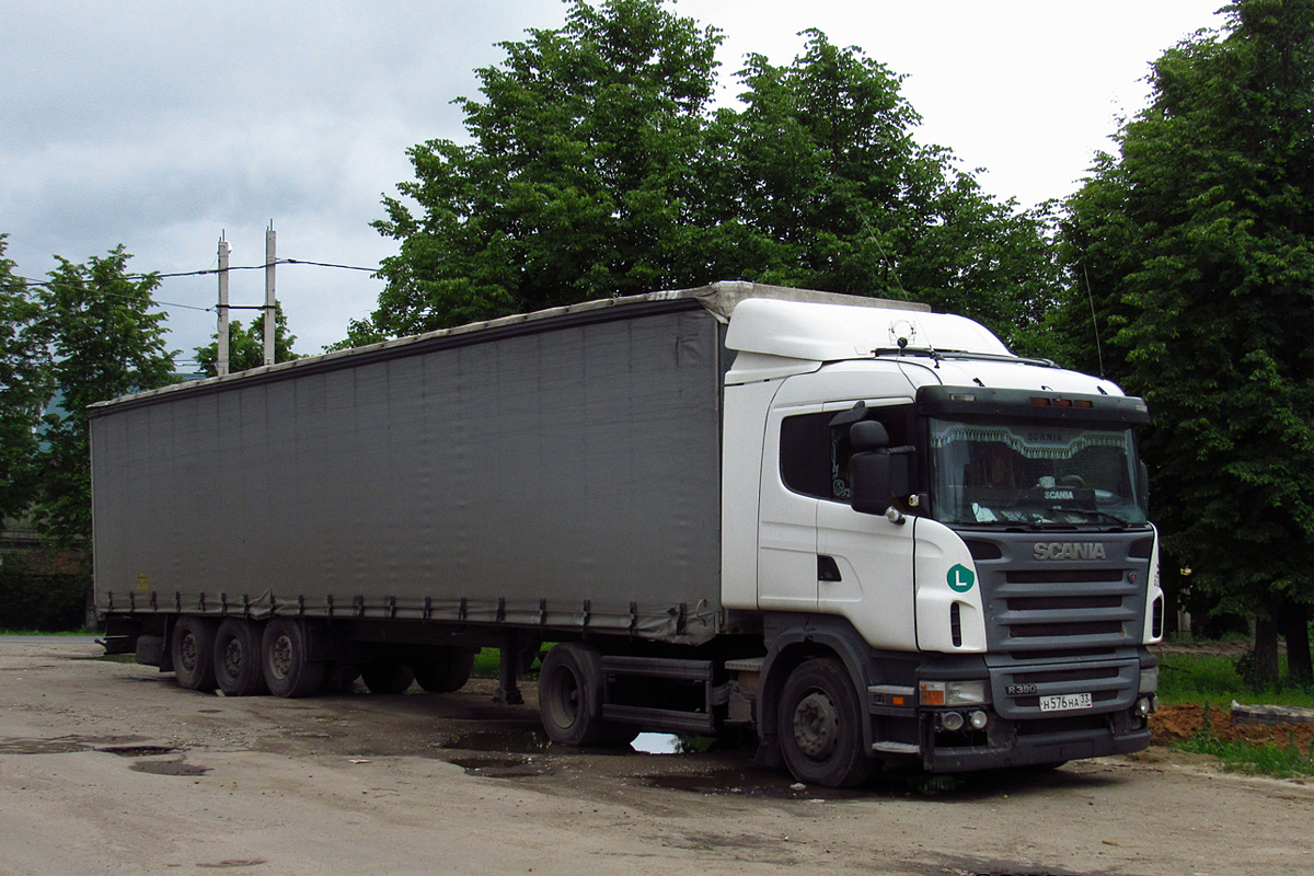 Владимирская область, № Н 576 НА 33 — Scania ('2004) R380