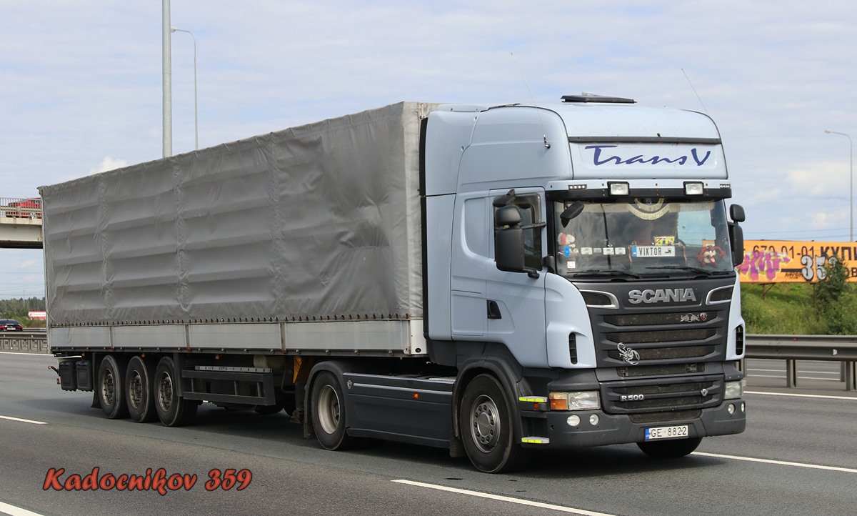 Латвия, № GE-8822 — Scania ('2009) R500