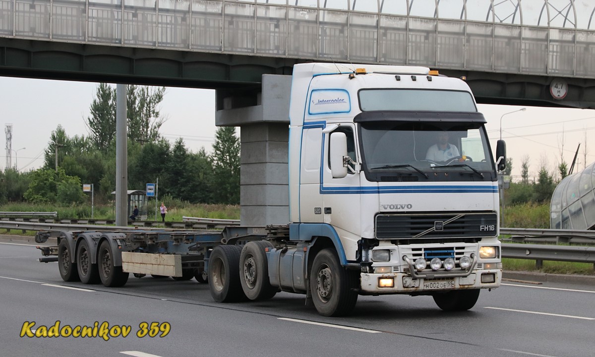 Омская область, № Н 002 ОЕ 55 — Volvo ('1993) FH16.520