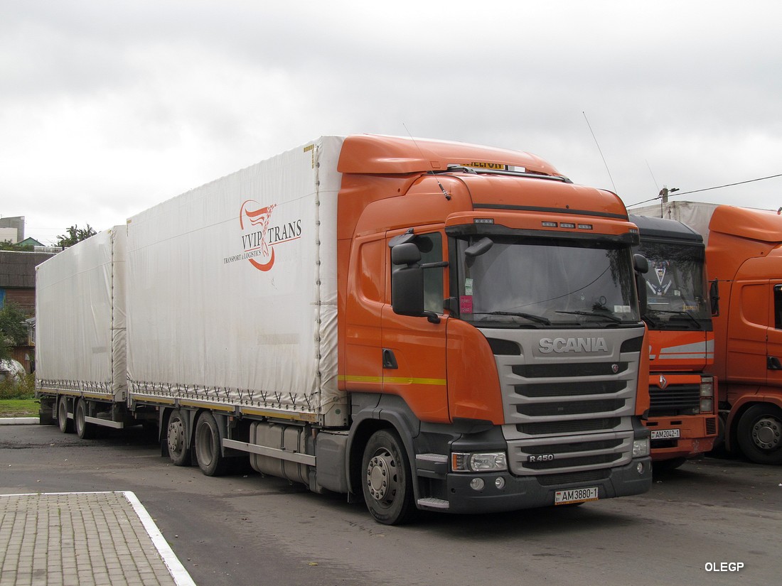 Брестская область, № АМ 3880-1 — Scania ('2013) R450