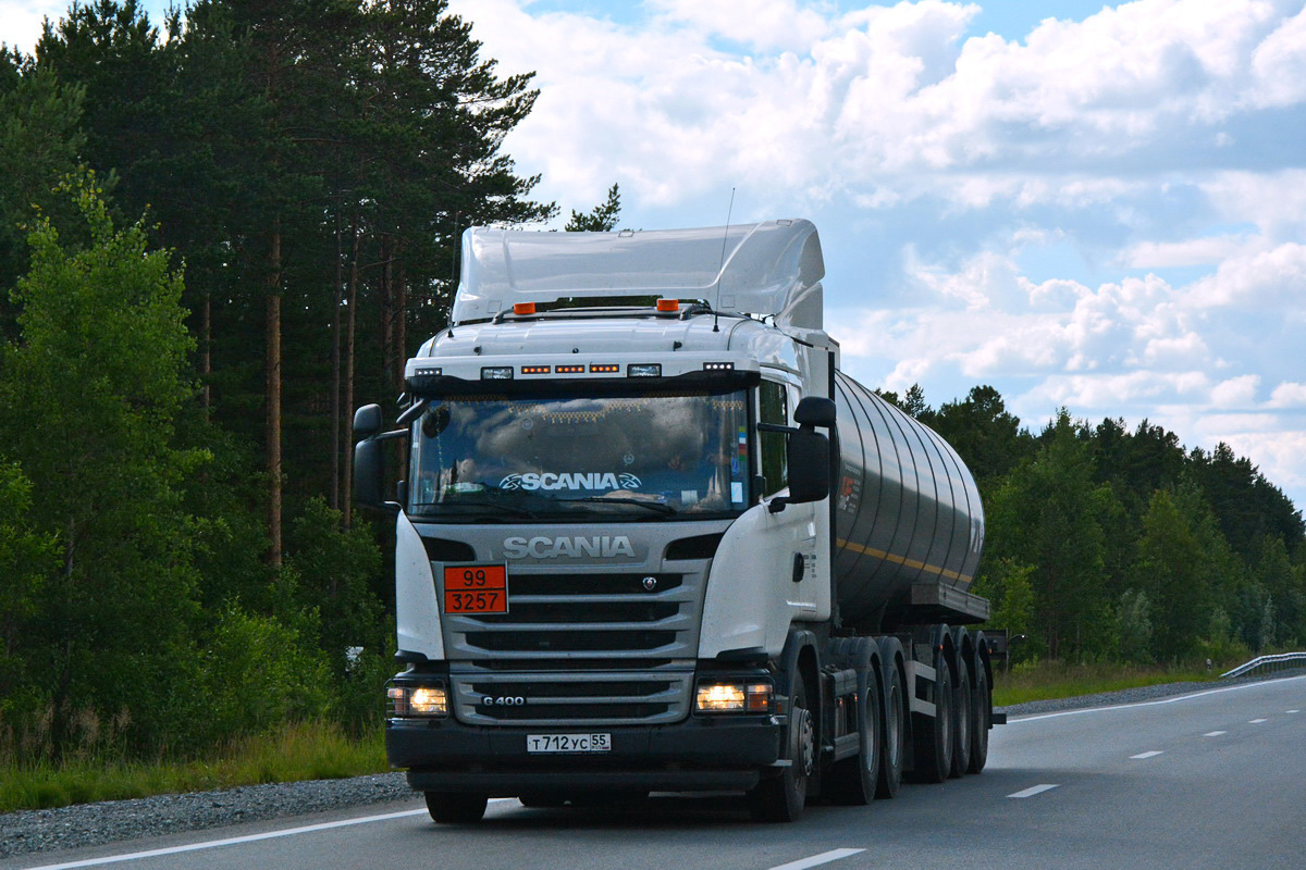Омская область, № Т 712 УС 55 — Scania ('2009) G400