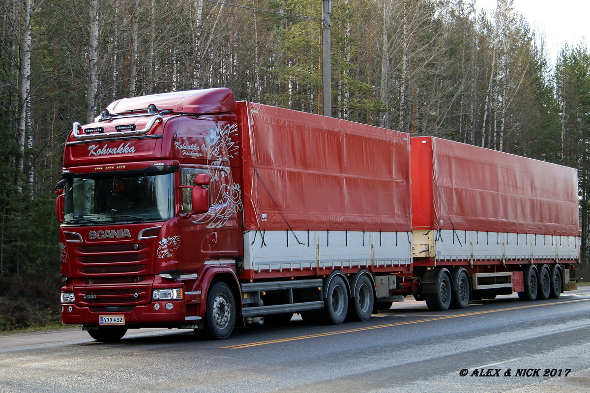 Финляндия, № VXX-432 — Scania ('2013) R580
