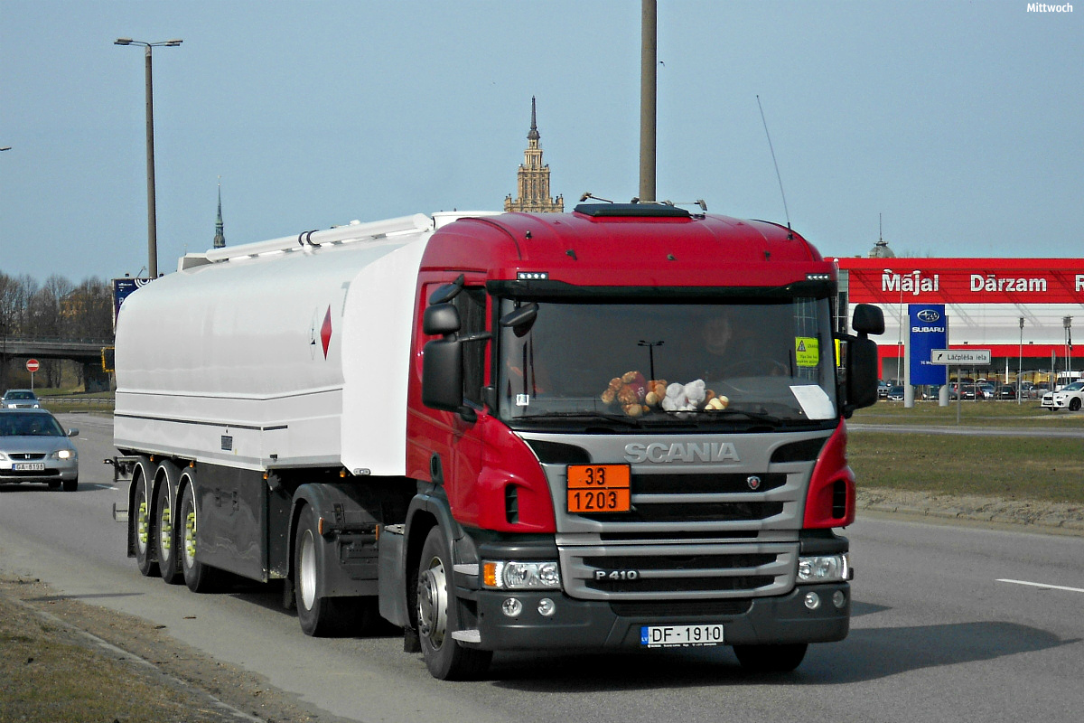 Латвия, № DF-1910 — Scania ('2011) P410