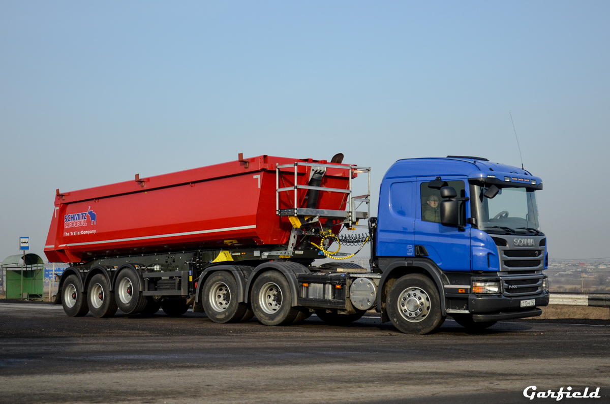 Кемеровская область, № 112 — Scania ('2011) P400; Кемеровская область, № АН 4995 42 — Schmitz Cargobull S.KI (общая модель)