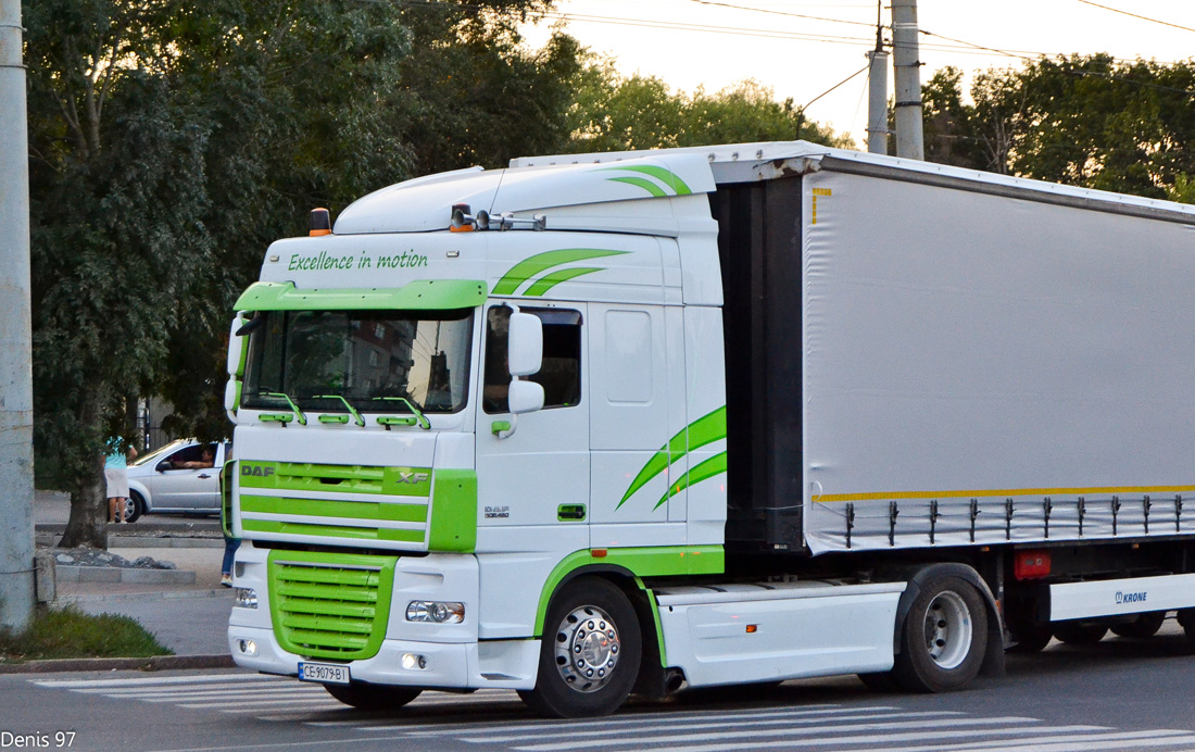 Черновицкая область, № СЕ 9079 ВІ — DAF XF105 FT