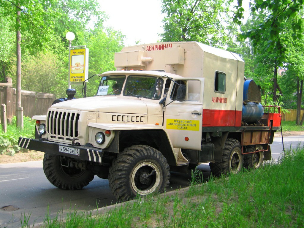 Удмуртия, № В 594 ЕЕ 18 — Урал-4320 (общая модель)