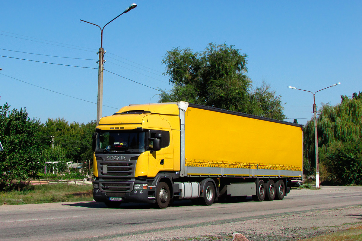 Сумская область, № ВМ 3885 ВЕ — Scania ('2013) R440