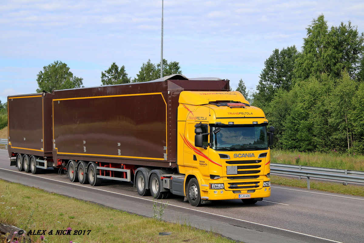 Финляндия, № CJH-406 — Scania ('2013) R580