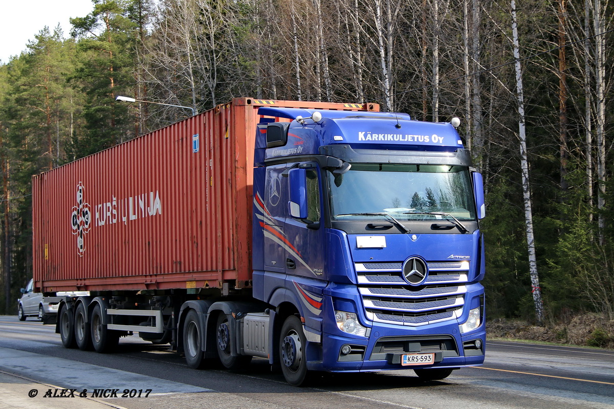 Финляндия, № KRS-593 — Mercedes-Benz Actros ('2011) 2545