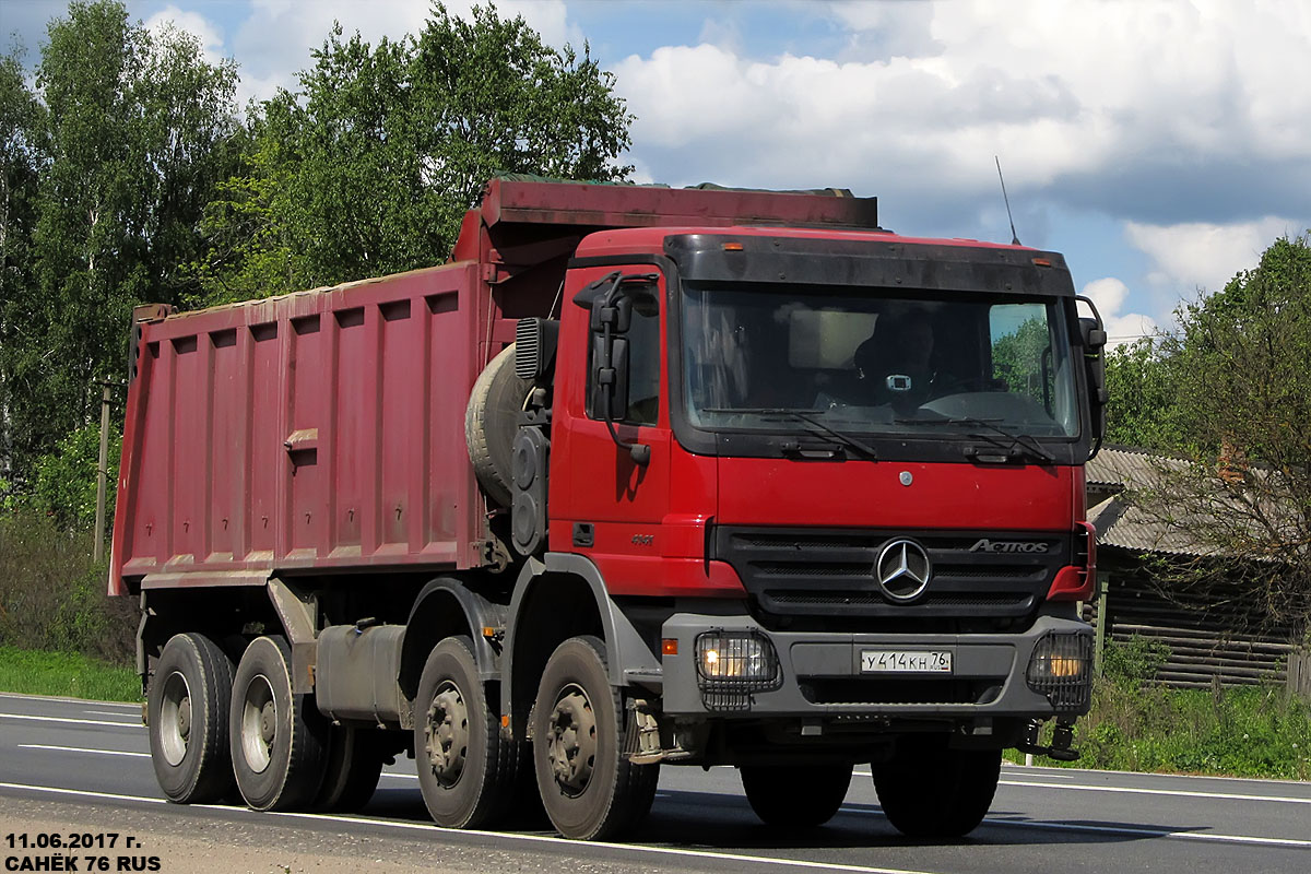 Ярославская область, № У 414 КН 76 — Mercedes-Benz Actros ('2003) 4141