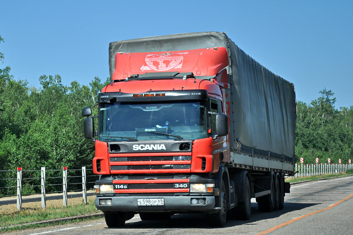Новосибирская область, № Е 598 ОР 69 — Scania ('1996) P114G