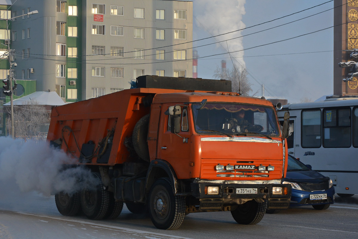 Саха (Якутия), № Х 351 КЕ 14 — КамАЗ-65115 (общая модель)