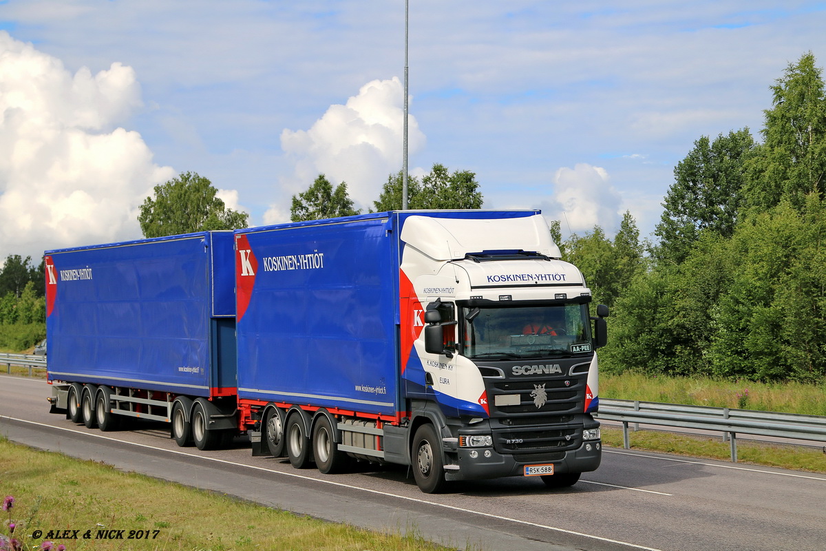 Финляндия, № RSK-588 — Scania ('2013) R730