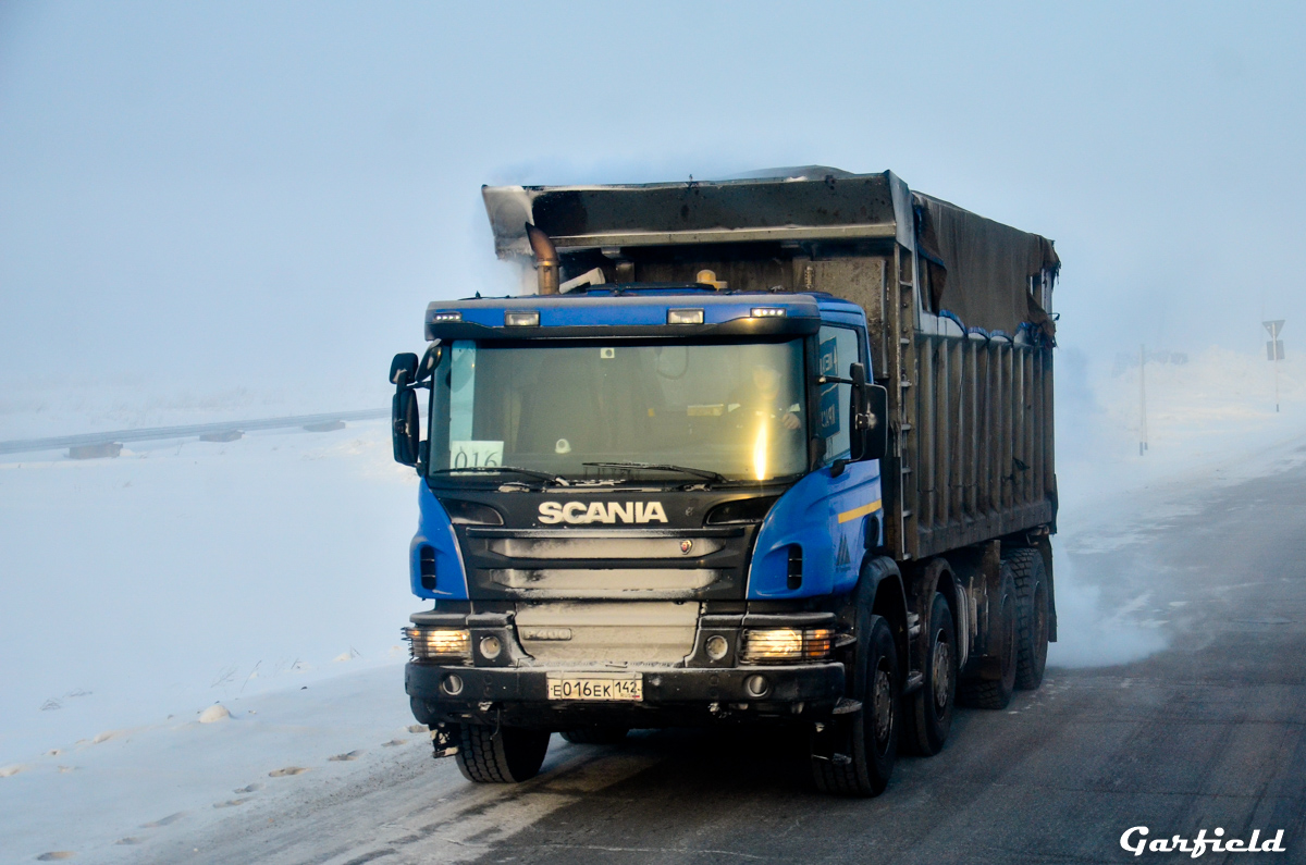 Кемеровская область, № Е 016 ЕК 142 — Scania ('2011) P400