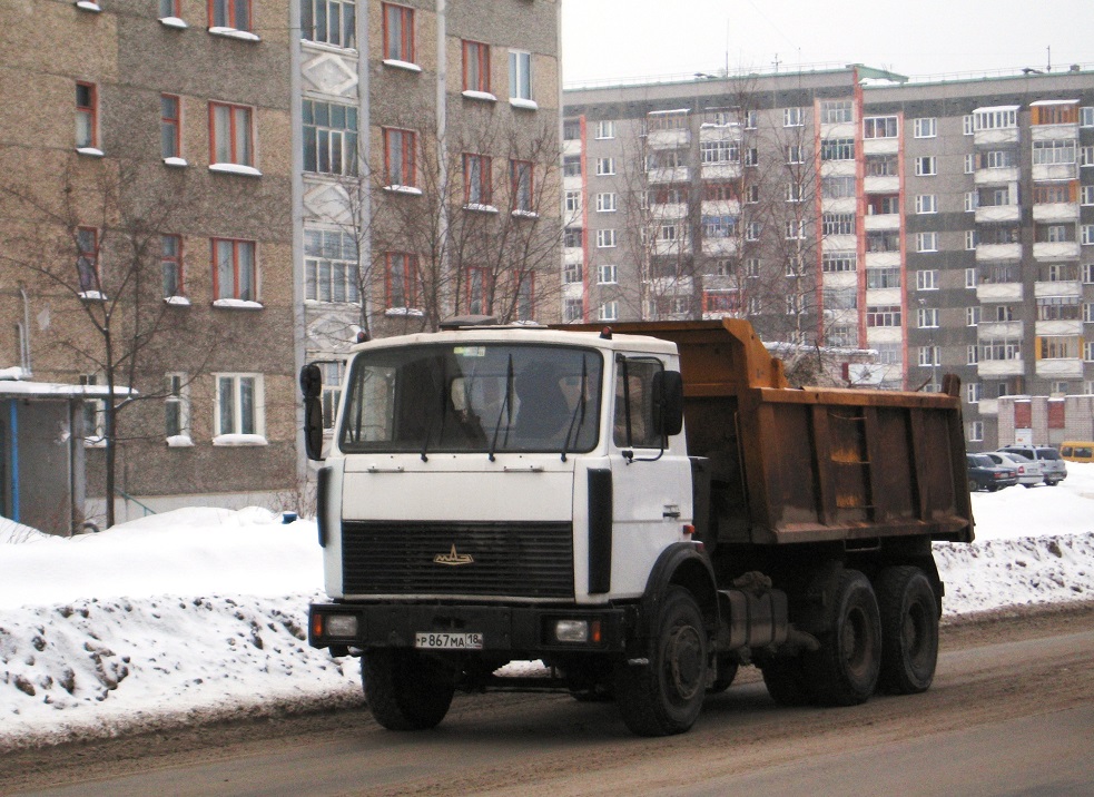 Удмуртия, № Р 867 МА 18 — МАЗ-5516 (общая модель)