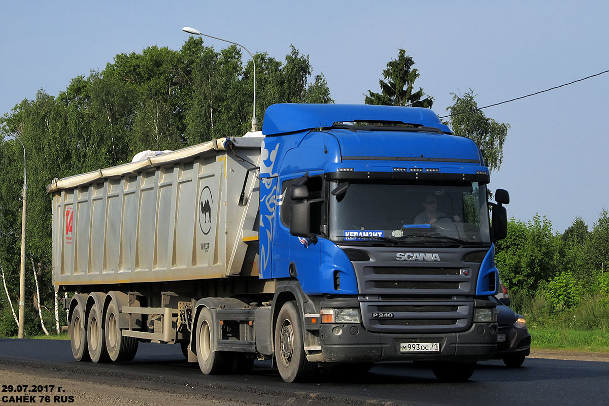 Тульская область, № М 993 ОС 71 — Scania ('2004) P340