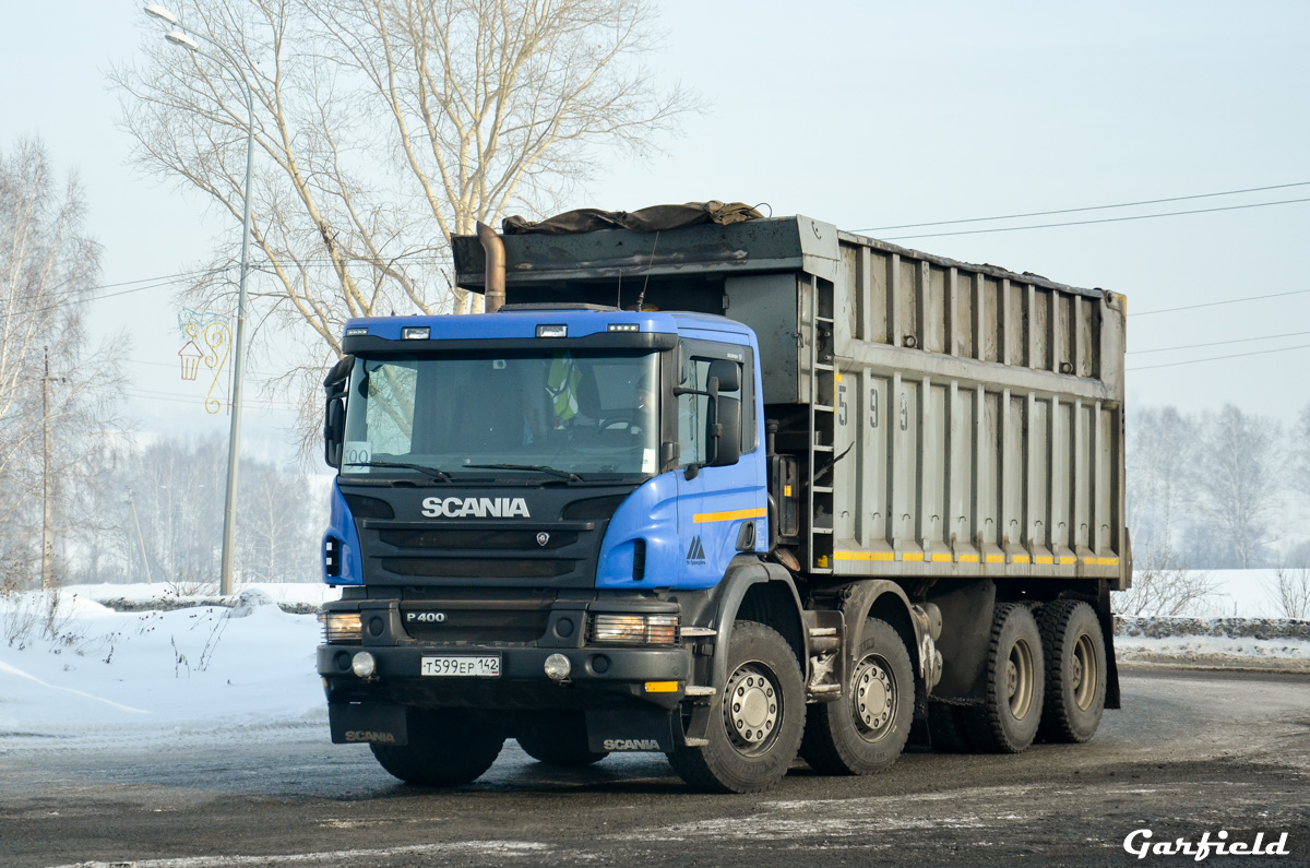 Кемеровская область, № Т 599 ЕР 142 — Scania ('2011) P400