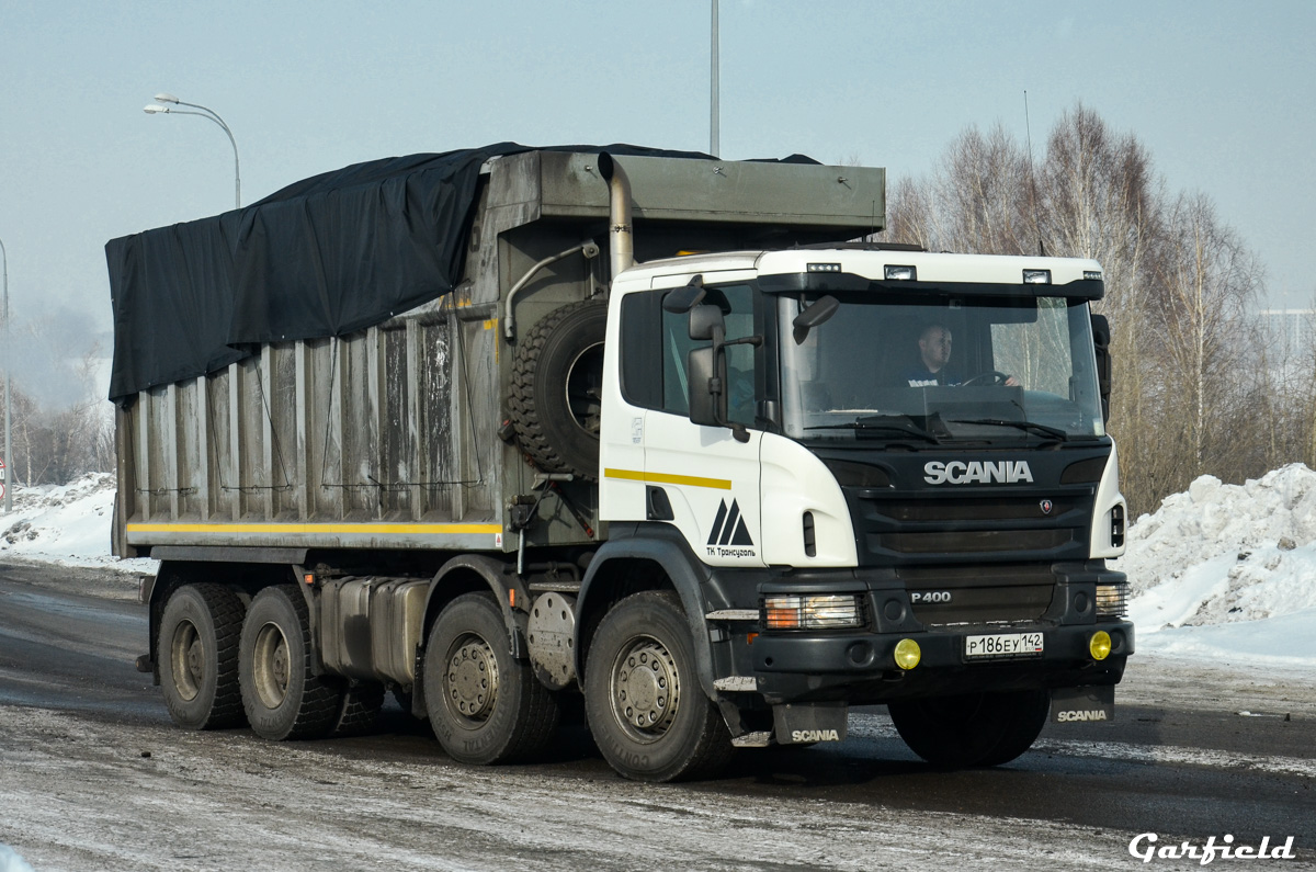 Кемеровская область, № Р 186 ЕУ 142 — Scania ('2011) P400