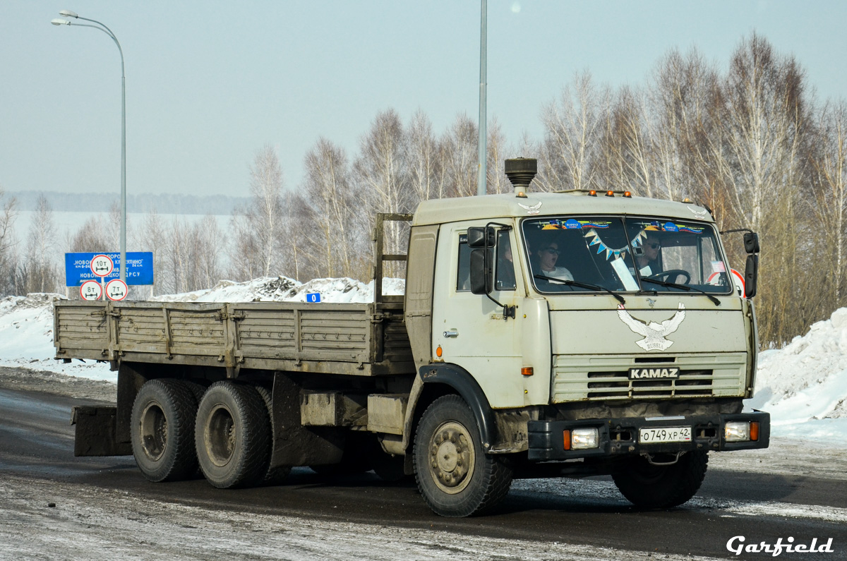 Кемеровская область, № О 749 ХР 42 — КамАЗ-53215 (общая модель)