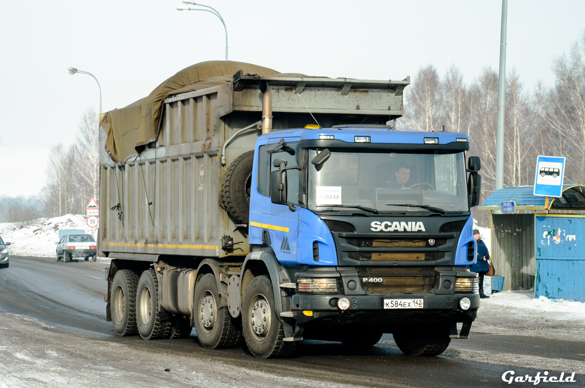 Кемеровская область, № К 584 ЕХ 142 — Scania ('2011) P400