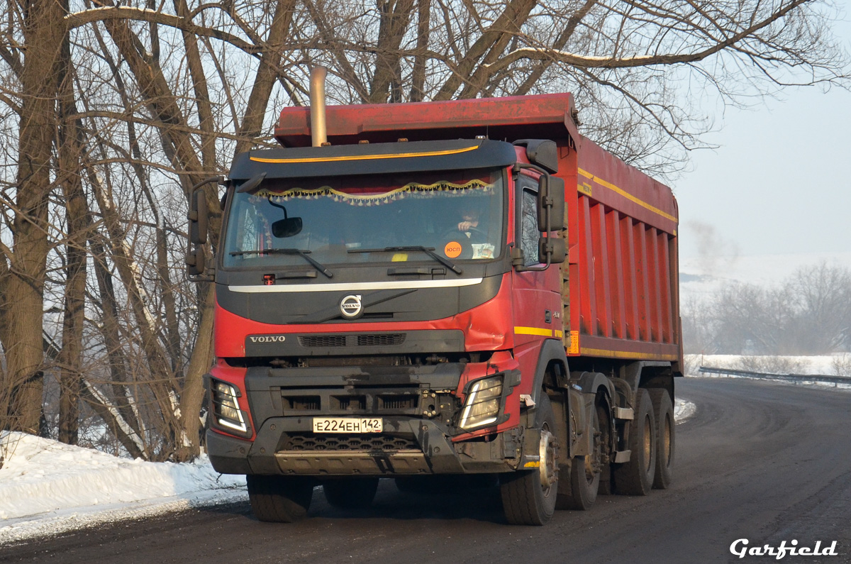 Кемеровская область, № Е 224 ЕН 142 — Volvo ('2013) FMX.460 [X9P]