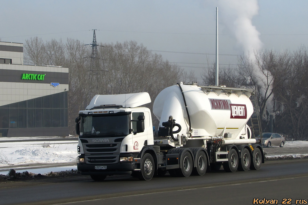 Новосибирская область, № Е 327 ТН 154 — Scania ('2011) P400