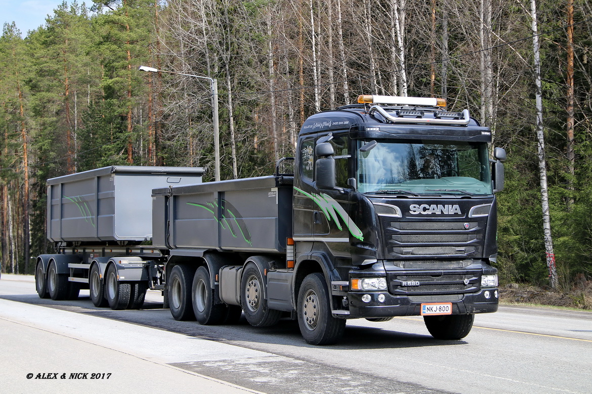 Финляндия, № NKJ-800 — Scania ('2013) R580