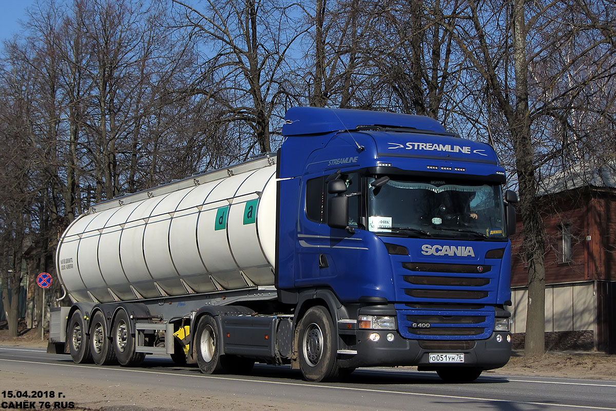 Ярославская область, № О 051 УН 76 — Scania ('2013) G400