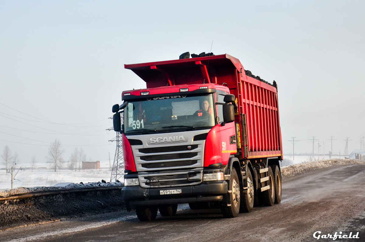 Кемеровская область, № Н 591 ЕТ 142 — Scania ('2013) G440