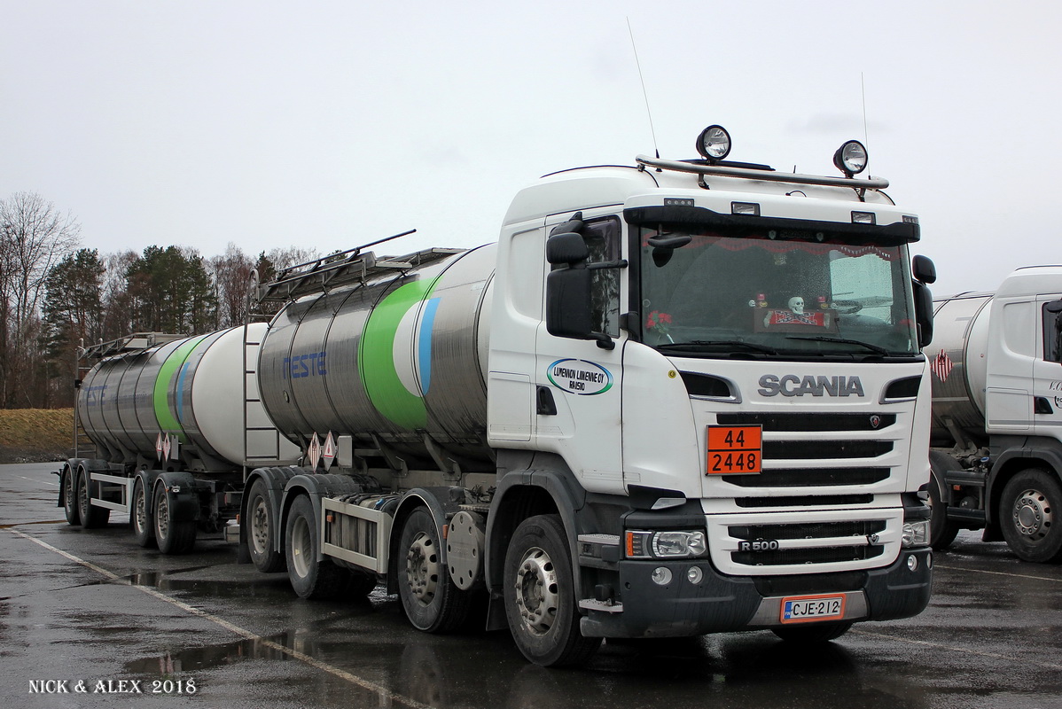 Финляндия, № CJE-212 — Scania ('2013) R500